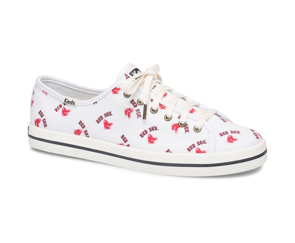 Tenis Keds Mujer Blancos/Rojos - Kickstart Mlb® - 2650-XWFJH